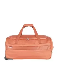 Дорожная сумка на колесиках, эмблема, однотонная, 71л travelite, оранжевый