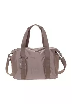 Дорожная сумка, полиэстер, кулон, молния, женская MANDARINA DUCK, тауп