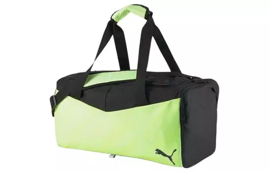 Дорожная сумка Puma унисекс с подъемом, Black spelling green