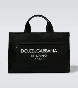 Дорожная сумка с логотипом Dolce&Gabbana, черный