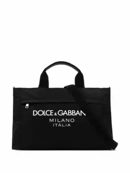 Дорожная сумка с логотипом Dolce&Gabbana, черный