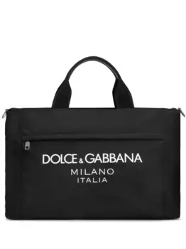 Дорожная сумка с логотипом DOLCE & GABBANA, черный