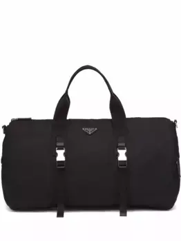 Дорожная сумка с логотипом Prada, черный