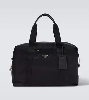 Дорожная сумка с отделкой из Re-Nylon кожи Prada, черный