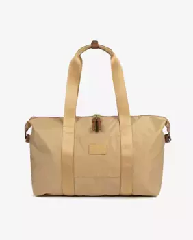 Дорожная сумка + сумка через плечо из переработанного нейлона из переработанных пластиковых бутылок и кожаных деталей Munich, цвет Nude