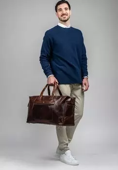Дорожная сумка WEEKENDER TRAVEL BRISTOL SID & VAIN, цвет braun/cognac