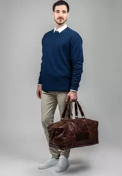 Дорожная сумка WEEKENDER TRAVEL YALE XL SID & VAIN, цвет braun-cognac