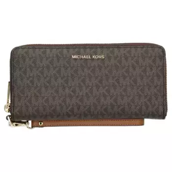Дорожные континентальные кошельки Michael Kors, коричневый