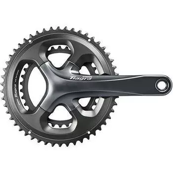 Дорожные педали Shimano 10V. Тиагра 4700 172,5 мм 50-34, бесцветный / черный / черный