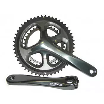 Дорожные педали Shimano 10V. Тиагра 4700 175мм 50-34, черный / черный / черный
