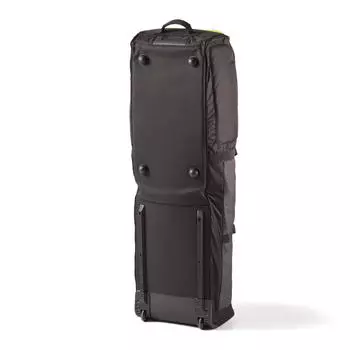 Дорожный чехол для гольфа с колесами для сумки для гольфа, темно-серый INESIS, темно-серый/черный/неоново-желтый