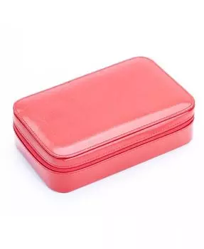 Дорожный футляр для ювелирных изделий на молнии Royce New York, красный