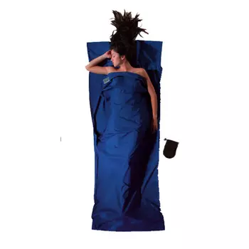 Дорожный Хлопковый спальный мешок Cocoon, синий