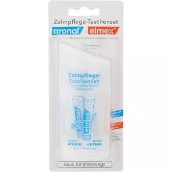 Дорожный набор Aronal и уход за зубами, 2x12 мл, Elmex