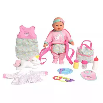 Дорожный набор для куколки Dream Collection 16 дюймов - розовый Dream Collection