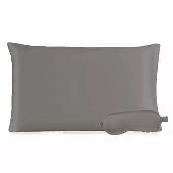 Дорожный набор с шелковой наволочкой - поло Lisola, цвет Grigio