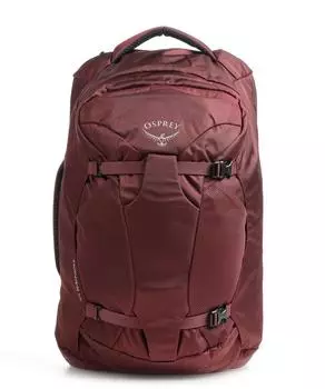 Дорожный рюкзак Fairview 55 Вт из переработанного полиэстера Osprey, красный