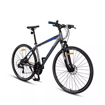 Дорожный велосипед BATTLE Bond Fujida 700C 27-скоростной, серый/синий