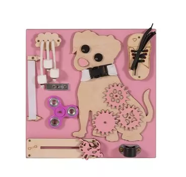 Доска для манипуляций с собакой Монтессори 3toysM