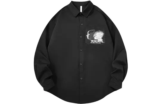 Double dealer Рубашка унисекс с двойным дилером, Черный