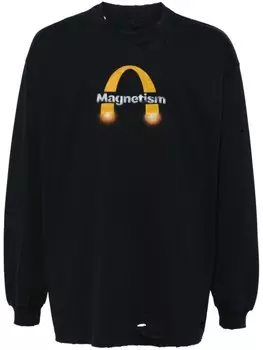 Doublet футболка Magnetic, черный