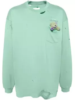 Doublet футболка My Friends с эффектом потертости, зеленый