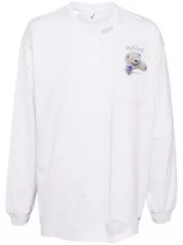 Doublet футболка с эффектом потертости «My Friend», белый