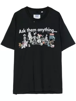 Doublet футболка с графичным принтом из коллаборации с PZ Today, черный