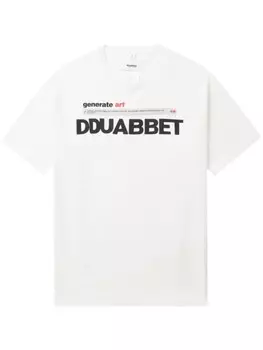 Doublet футболка с принтом, белый