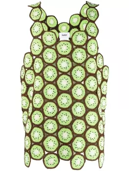 Doublet топ с вышивкой, зеленый