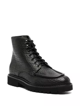 Doucal's ботинки из зернистой кожи, черный