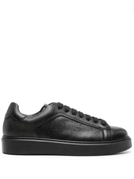 Doucal's кроссовки с тисненым логотипом, черный