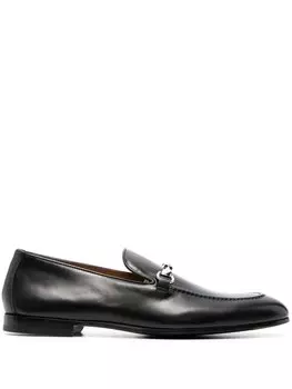 Doucal's лоферы с миндалевидным носком, черный