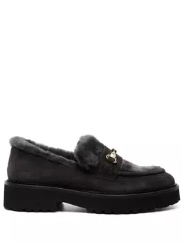 Doucal's лоферы со вставками, серый