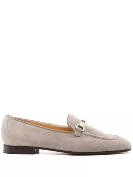 Doucal's ремень с пряжкой-логотипом, серый