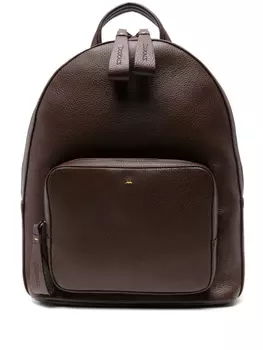 Doucal's рюкзак из зернистой кожи, коричневый