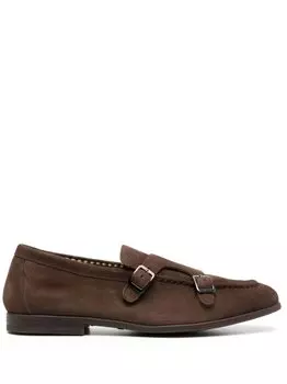 Doucal's туфли монки с пряжками, коричневый