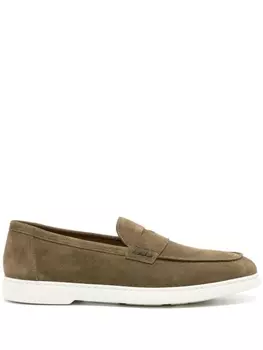 Doucal's замшевые пенни-лоферы, зеленый