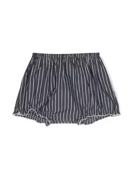 Douuod Kids блумеры в полоску с логотипом, серый