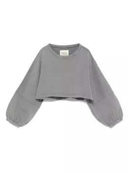 Douuod Kids хлопковая толстовка, серый