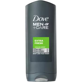 Dove Men+Care Extra Fresh гель для тела и лица для мужчин, 400 мл