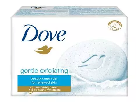 Dove, Мягкий пилинг, кусковое мыло, 100 г