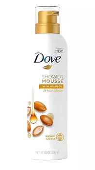Dove, Мусс для душа, мусс для мытья тела с аргановым маслом, 200 мл