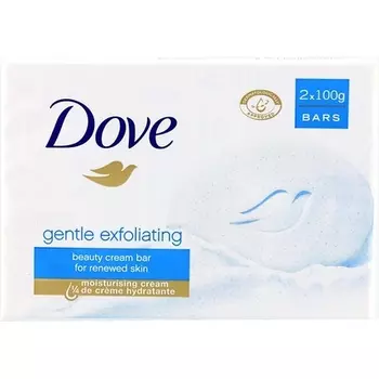 Dove Нежный отшелушивающий косметический батончик 100 г — упаковка из 2 шт.