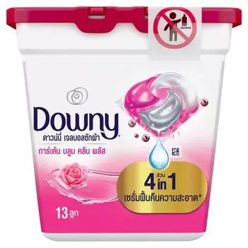 Downy Стиральный порошок с гелевыми шариками Garden Bloom, коробка 13 штук, Pink