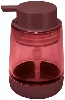 Дозатор для мыла Kleine Wolke "Живот", (1 шт.) 8,4х12,6х8,4 см, цвет kastanie