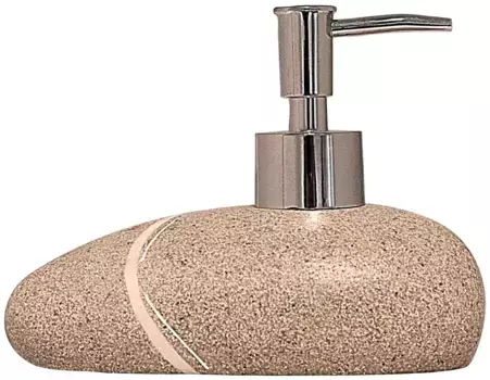 Дозатор для мыла Ridder "Little Rock", 200 мл 10,5х13,7х9,3 см, цвет sand