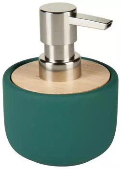 Дозатор для мыла Sadena, коричневый/темно-зеленый