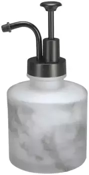 Дозатор мыла Kleine Wolke "Мрамор" 8,4х17 см, цвет anthrazit