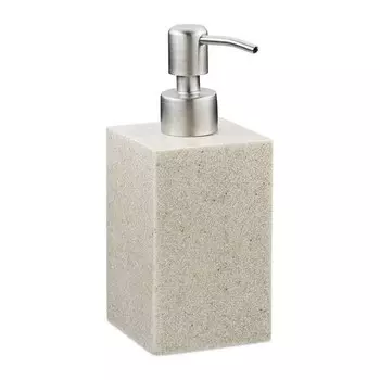 Дозатор мыла Relaxdays Edelstahlpumpe eckig цвет cremewei/silber
